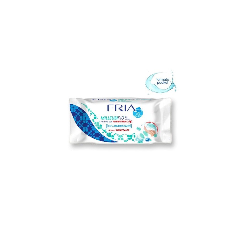 FRIA - antibakteriálne vlhčené obrúsky 12 ks FRIA - 1